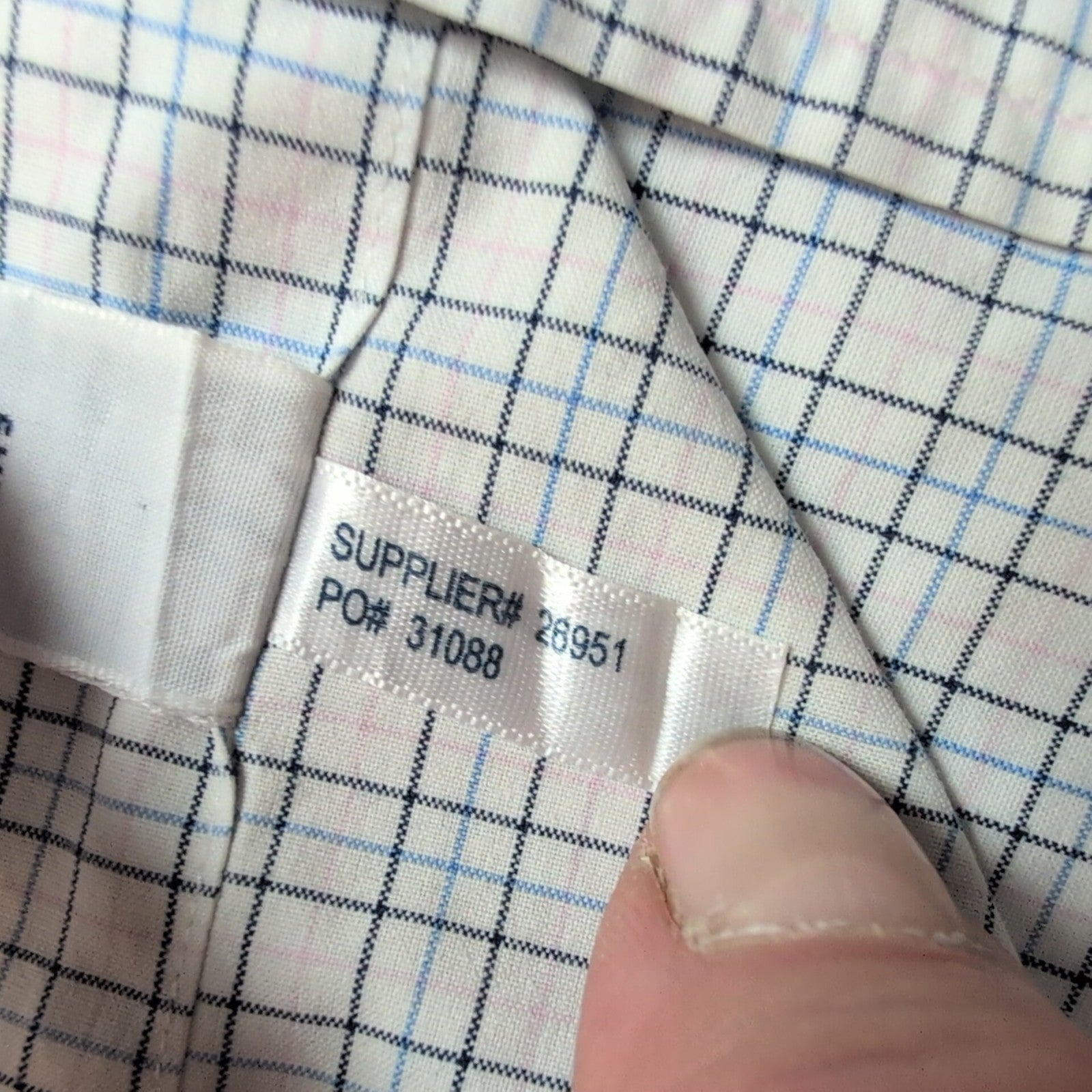 Chemise Ralph Lauren Classic Fit L Carreaux Blanc Bleu Coton