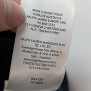 Pull POLO RALPH LAUREN Col Zippé 100% PIMA COTTON Bleu Marine Taille L Chic