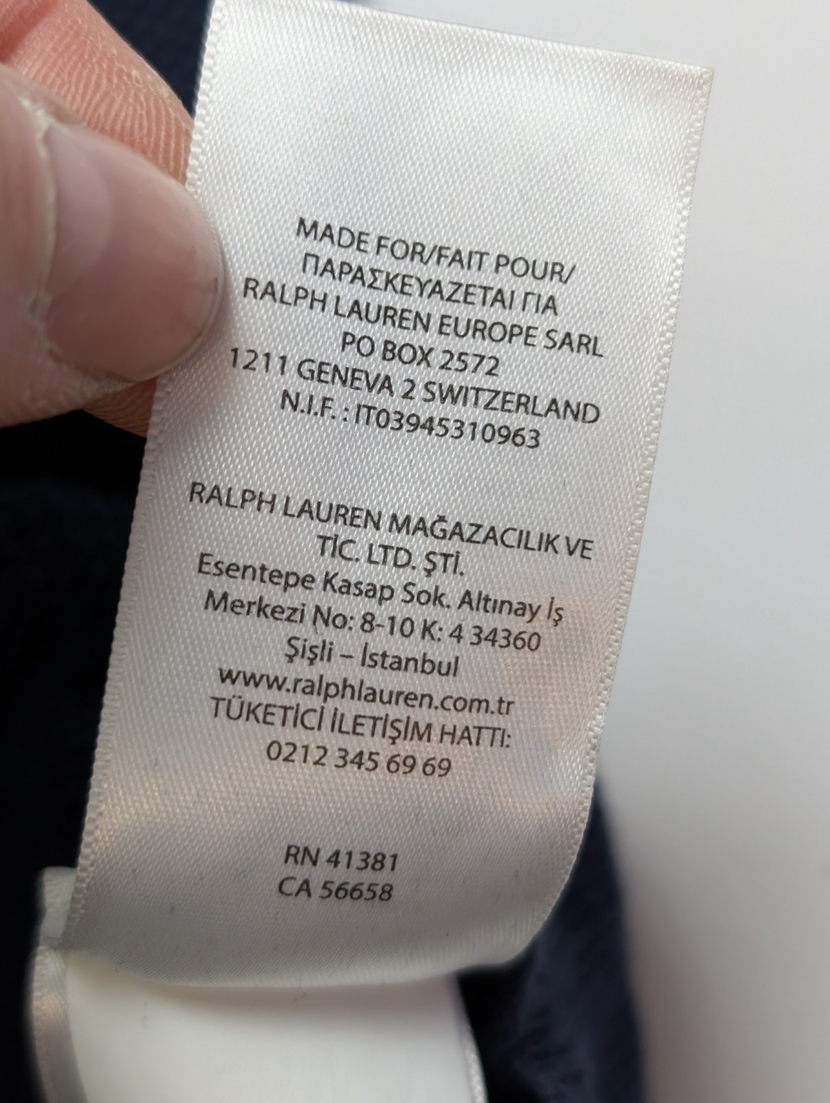 Pull POLO RALPH LAUREN Col Zippé 100% PIMA COTTON Bleu Marine Taille L Chic