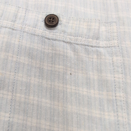 Chemise Patagonia M Bleu Carreaux Chanvre Coton Manches Courtes