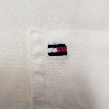Chemise Tommy Hilfiger Blanche 1 poche Taille S Vintage