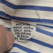 Chemise Ralph Lauren Golf Tilden XXL 3XL Rayures Bleues Shirt Button Down