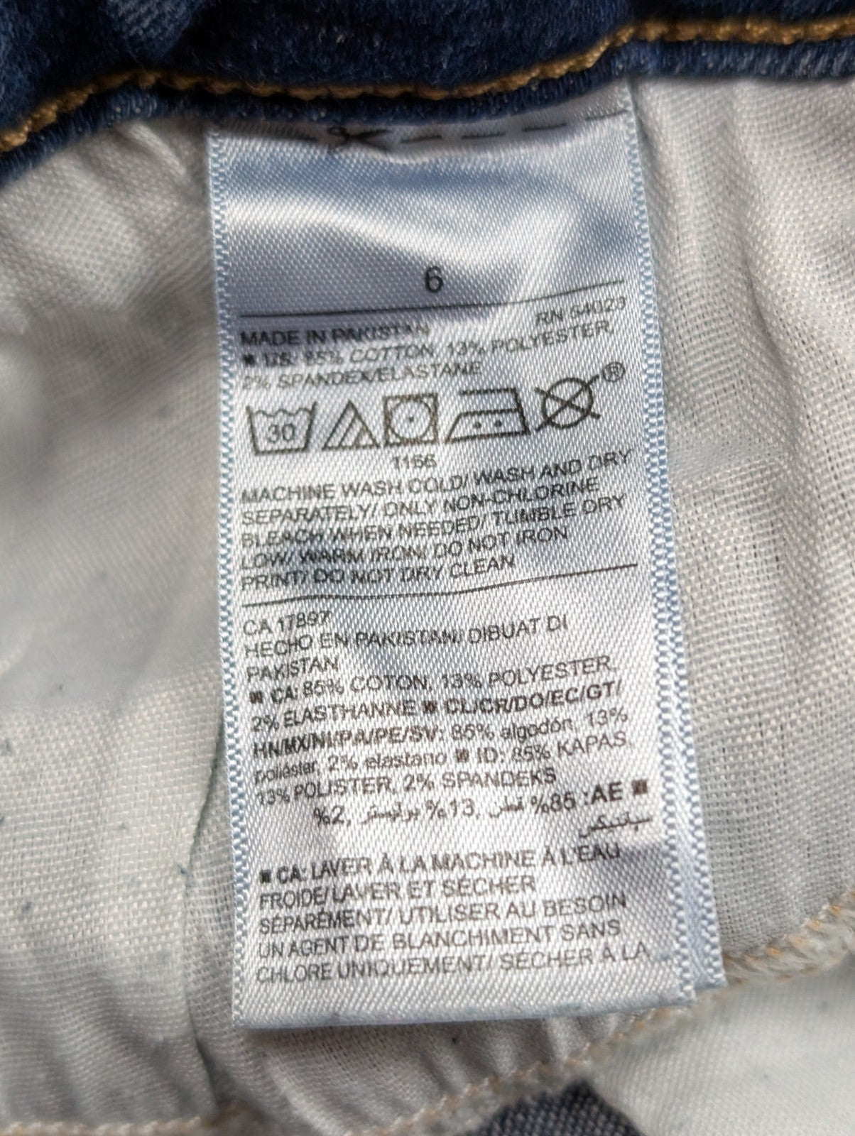 JEAN Fille OLD NAVY Taille 12/13 ans (Regular) Skinny Fit Super Stretch Troué
