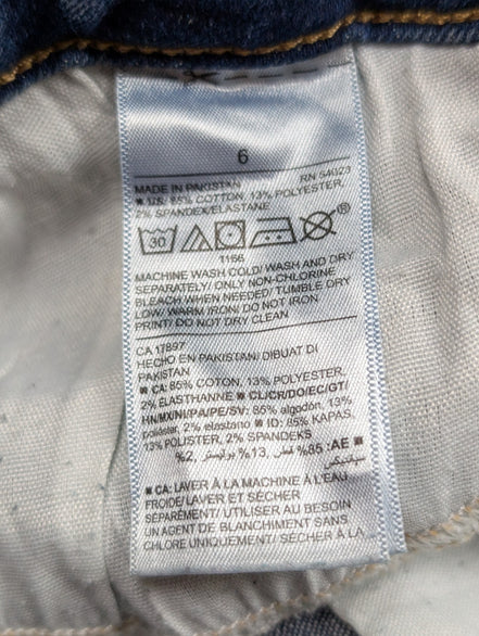 JEAN Fille OLD NAVY Taille 12/13 ans (Regular) Skinny Fit Super Stretch Troué