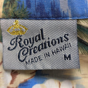 Chemise hawaïenne Royal Creations Made in Hawaii palmiers taille M #654h