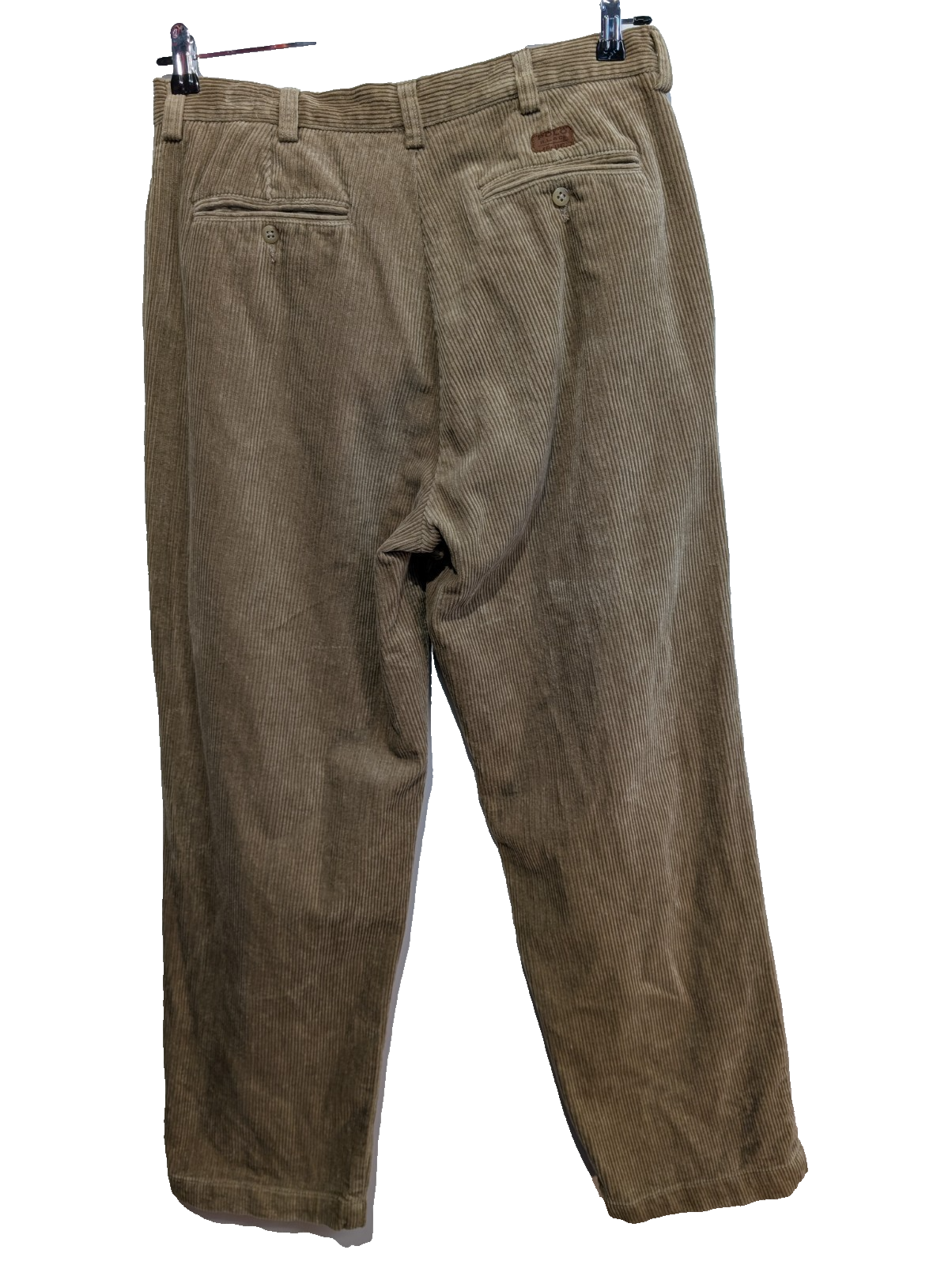 Pantalon Velours Côtelé Polo Ralph Lauren W34 L30 Marron Clair Beige vintage
