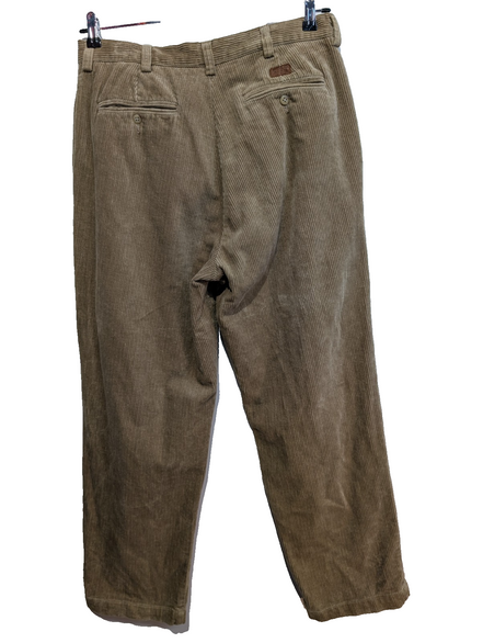 Pantalon Velours Côtelé Polo Ralph Lauren W34 L30 Marron Clair Beige vintage