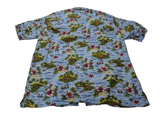 Chemise hawaïenne viscose et coton Ocean & Coast manches courtes taille L