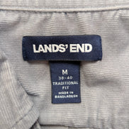 Chemise LANDS' END T.M Velours Côtelé Gris 71% Coton Classic Fit