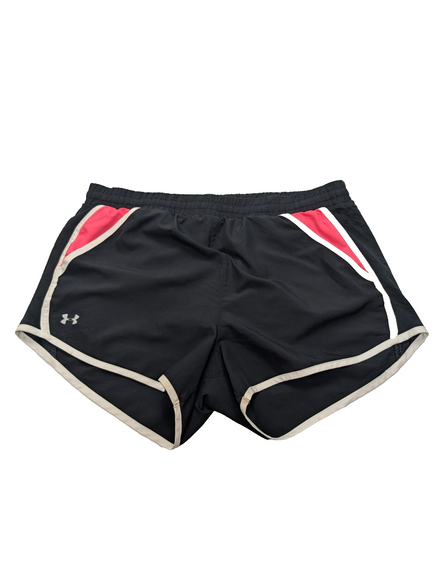 Short Under Armour Rose & Noir avec Doublure - Femme Taille L