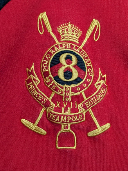 Veste zippée Polo Ralph Lauren M rouge noir Big Pony logo doré n°8