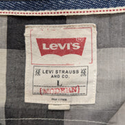 Chemise Levi's Western Carreaux Crème et Noir - Pressions Translucides - T.L