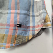Chemise Tommy Hilfiger Femme XL XXL Carreaux Zip 2 Poches Coton Vintage