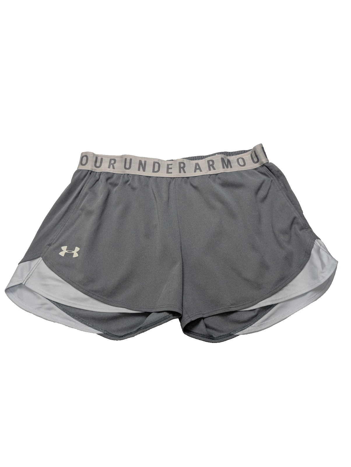 Short Under Armour HeatGear Gris avec 2 Poches - Femme Taille M