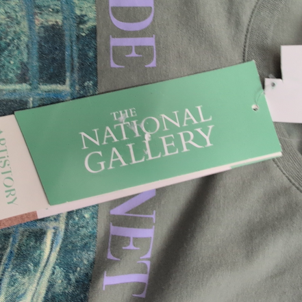 T-shirt Artistory Claude Monet The Water Lily Pond Kaki Taille S Neuf étiquette