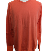 Pull Fin 100% Coton IN EXTENSO Orange - Col V - Taille XL - État Neuf