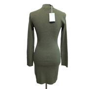 Robe Emilie.K Barnaba S/M Vert Kaki Manches Longues Neuve Étiquette