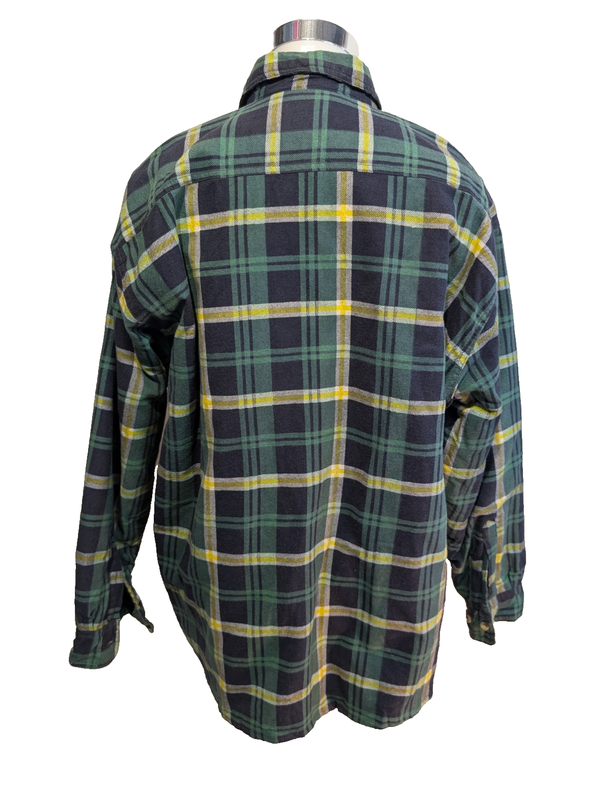 Turning Point Veste Surchemise Matelassée Carreaux Vert Jaune XL Hiver |253S