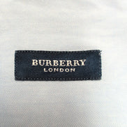 Chemise Burberry L/XL Bleu Clair Logo Brodé Boutons Gravés Coton Manches longues