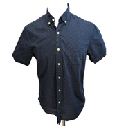 Chemise U.S. Polo Assn Slim Fit Stretch Bleu Marine Pois Taille M manches courte