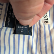 Chemise Ralph Lauren Blake S Bleu Rayures 100s Two Ply Coton Hong Kong