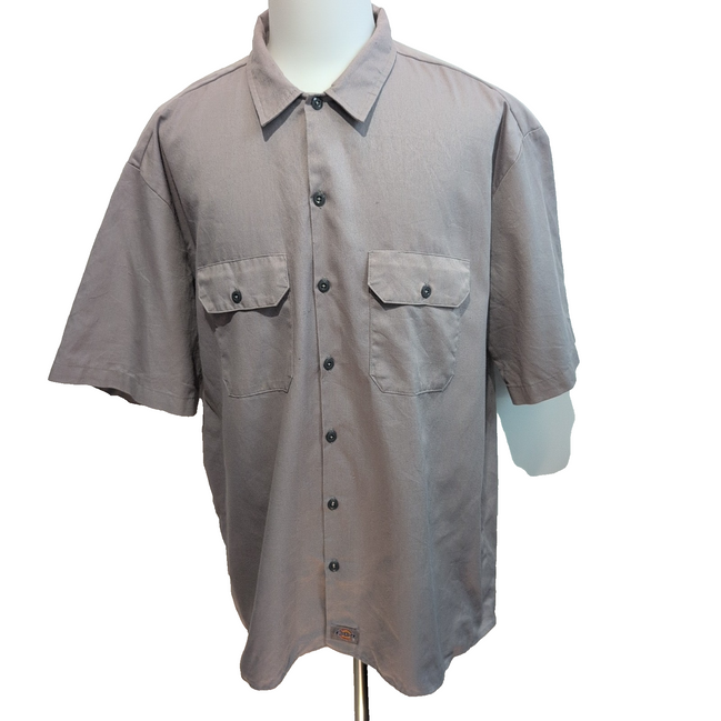 Chemise Dickies 2XL Crème Manches courtes 2 Poches Workwear Poche Stylo