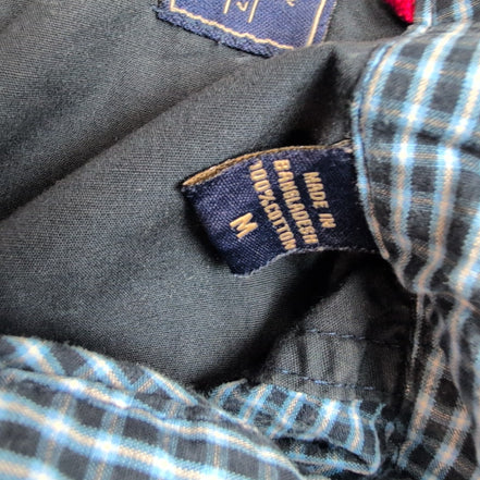 Chemise Wrangler Bleu Marine et Bleu Ciel à Carreaux Taille M / L