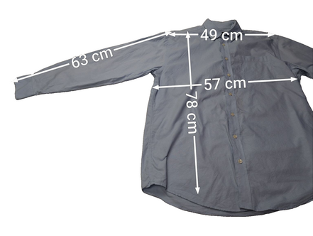 Chemise Nautica bleu clair uni taille L #132msch