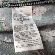 Robe d'été Fleurie Noire Viscose Bretelles Réglables Taille L