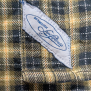 Chemise LEVI'S Flanelle à Carreaux Jaune et Noir Manches Longues - Taille L