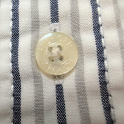 Chemise Tommy Hilfiger Manches Courtes Grise et Blanche à Rayures Taille L