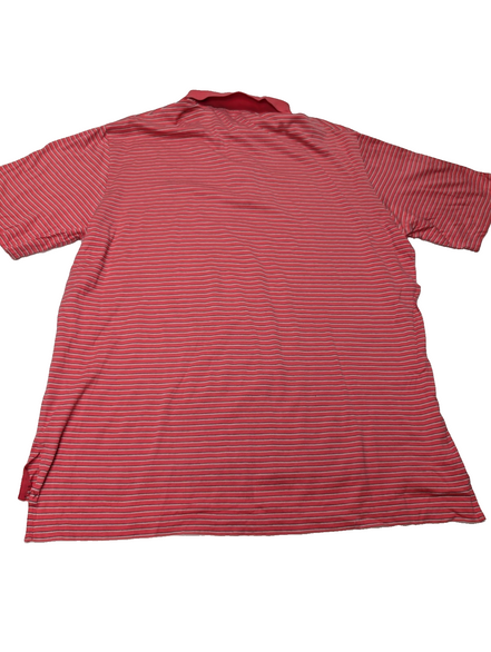 Polo manches courtes Polo Ralph Lauren Golf L rose rayures coton logo marine