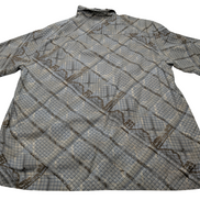 Chemise hawaïenne soie Visitor rayée manches courtes taille XL