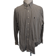 Chemise Ralph Lauren Blake XL/XXL Bleu Rouge Petits Carreaux Button Down Shirt