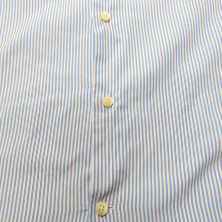 Chemise Massimo Dutti Easy Iron bleu rayures manches longues M L