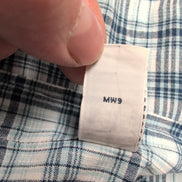 Chemise Ralph Lauren Classic Fit Homme M Vintage Bleu Carreaux Manches Courtes
