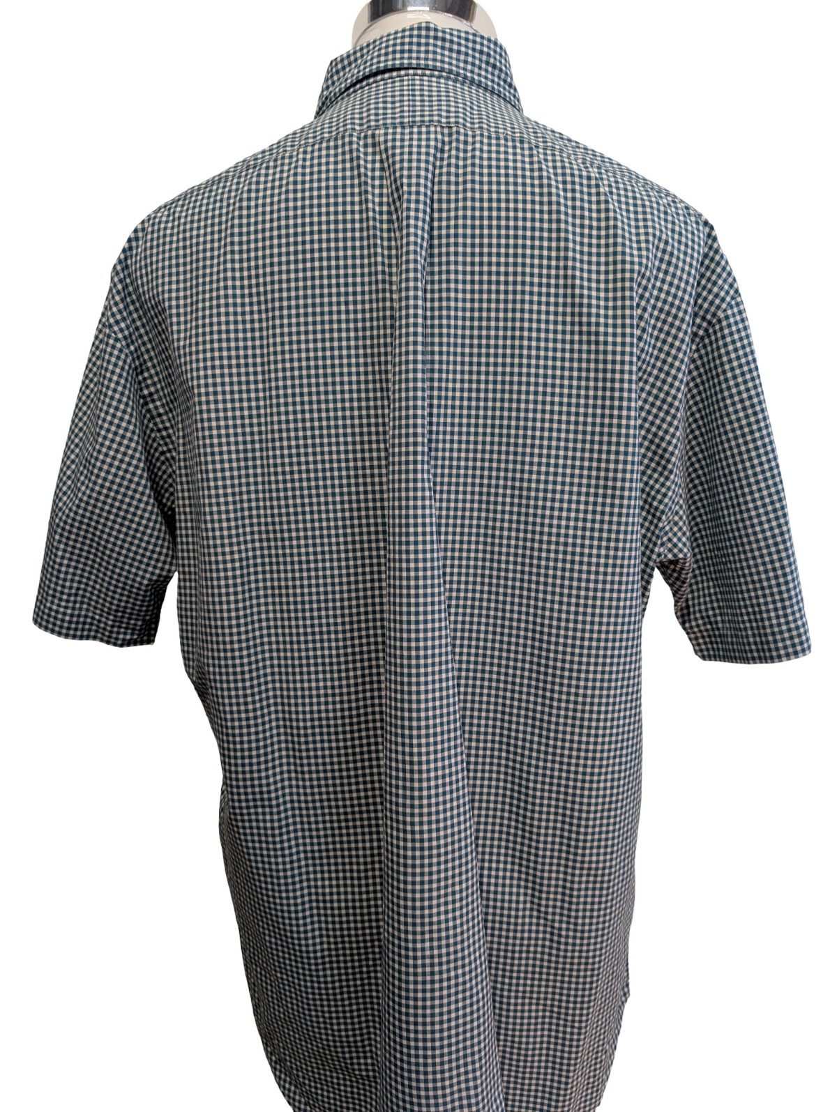 Chemise Polo Ralph Lauren Shirt L Classic Fit Vichy Vert Manches Courtes Button 