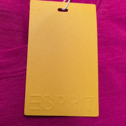 Haut Esprit Femme S Rose Fuchsia Manches Courtes Coton Neuf Étiquette
