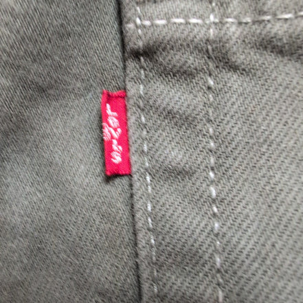 Levi’s 501 Jean Homme W33 L30 Kaki Vintage Pantalon Bouton Coton