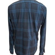 Chemise Levi's à Carreaux Bleu et Bleu Marine Manches Longues Taille M