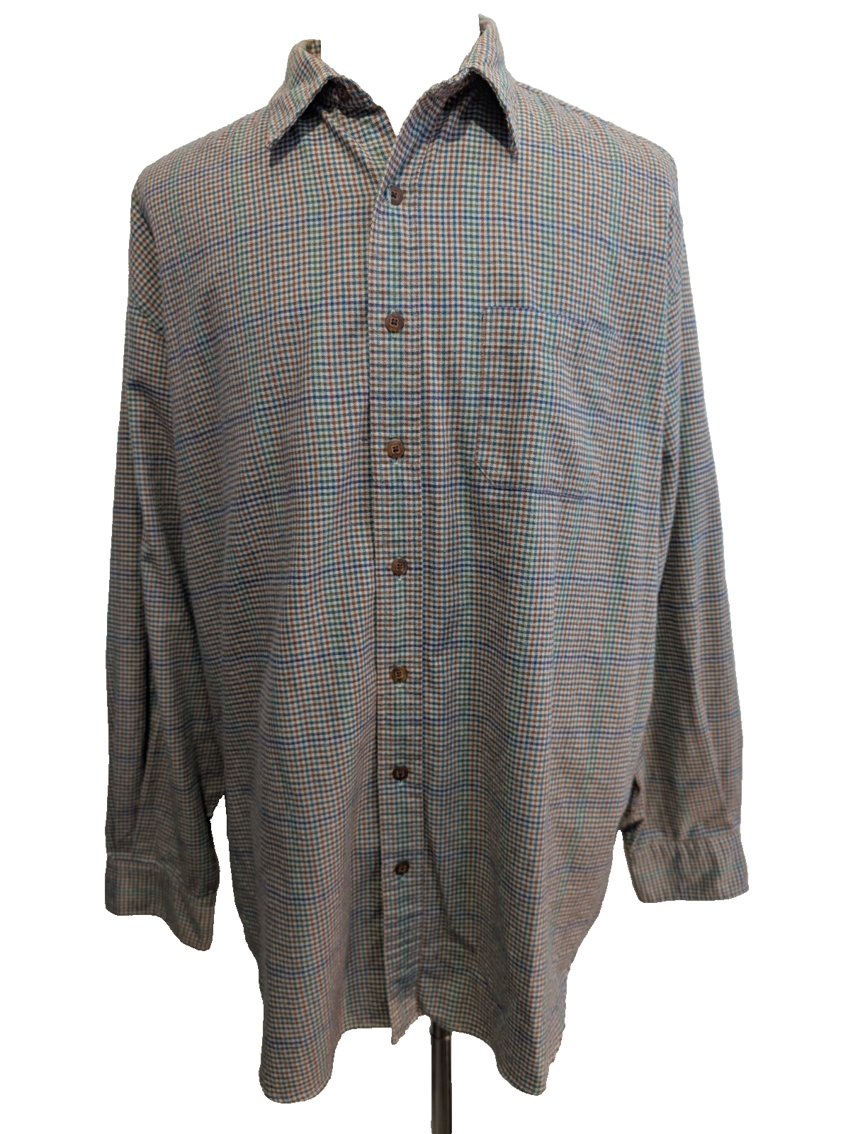 Chemise L.L.Bean T.XXL TALL Flanelle Épaisse Vintage Carreaux MULTICOULEUR