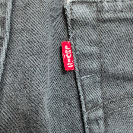 Levi’s 501 Jean Homme W33 L36 Noir Vintage Pantalon Bouton Coton