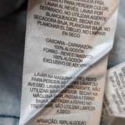 CHEMISE COLUMBIA Coton Patiné Bleu L Homme 2 Poches Casual Boutons Métal