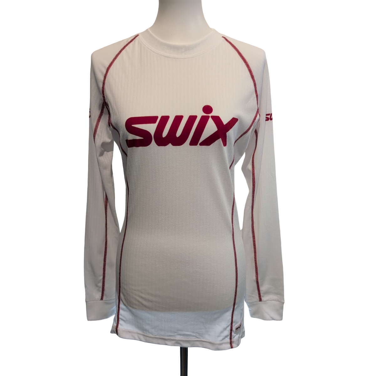 T-shirt Running Femme SWIX Race X Taille L Blanc Rouge Technique Neuf