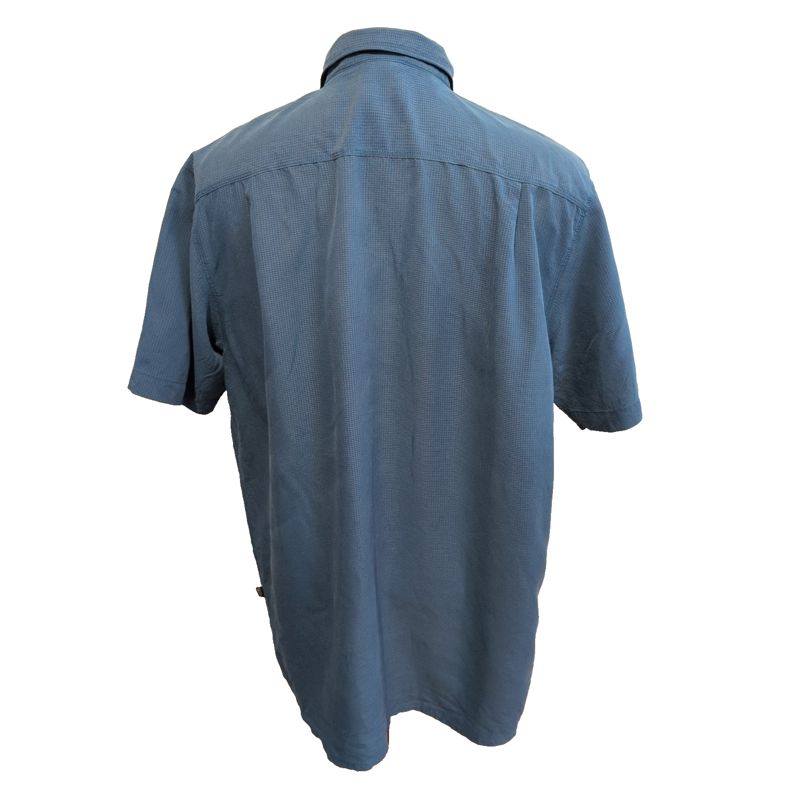 Chemise The North Face modèle technique modal bleu carreaux poche zippée XXL