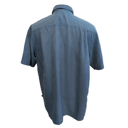 Chemise The North Face modèle technique modal bleu carreaux poche zippée XXL