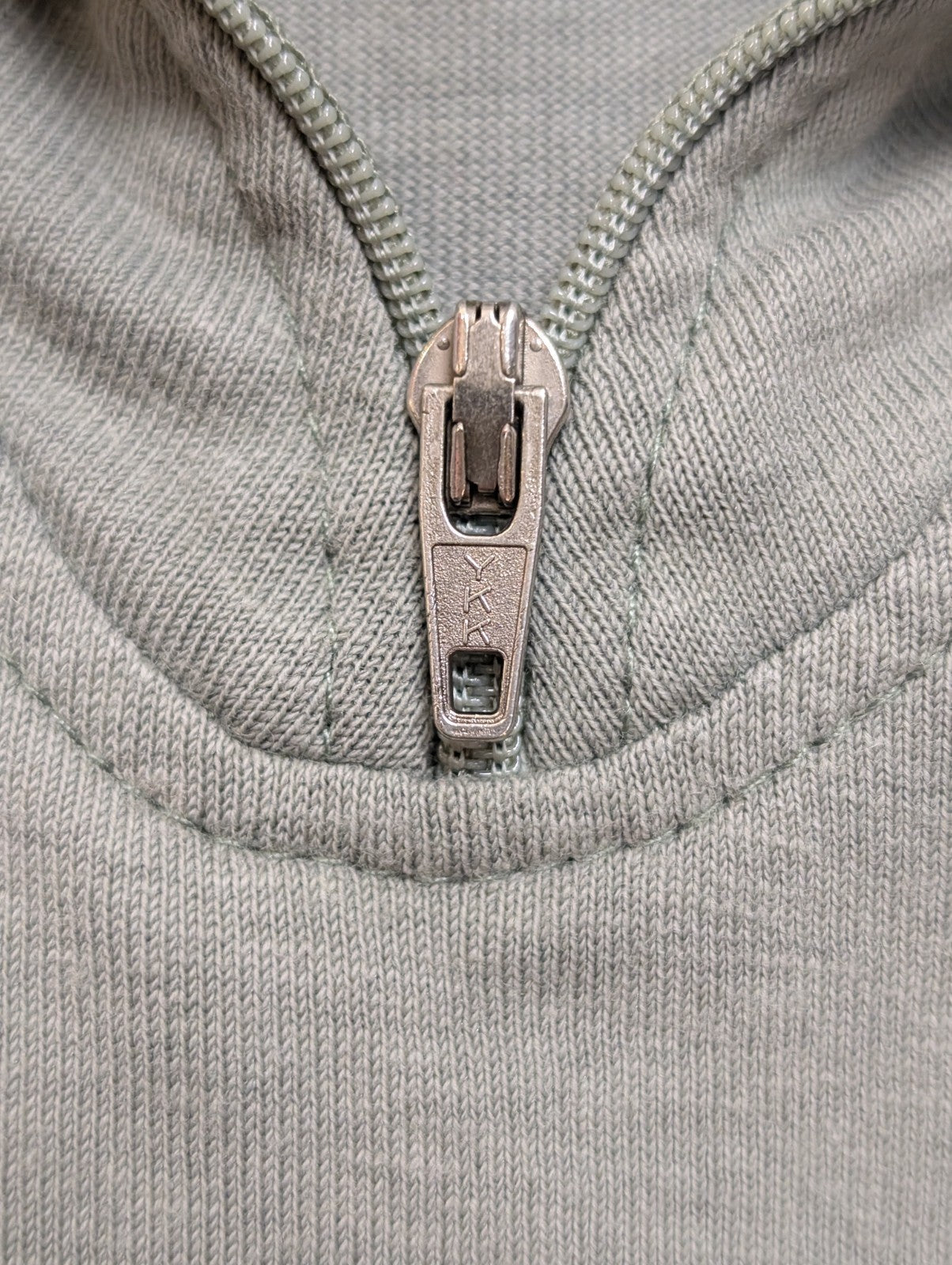 Polo Patagonia Vintage Made in USA Col Zippé Kaki - Taille M - RARE