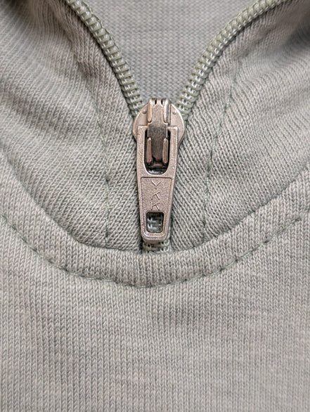 Polo Patagonia Vintage Made in USA Col Zippé Kaki - Taille M - RARE