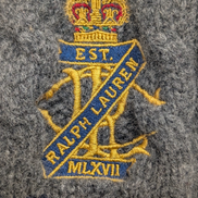 Écharpe Polo Ralph Lauren Grise Torsadée Épaisse Laine & Cachemire