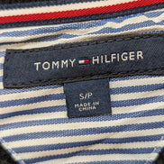 Sweat Tommy Hilfiger vintage noir grand logo sérigraphié homme taille S